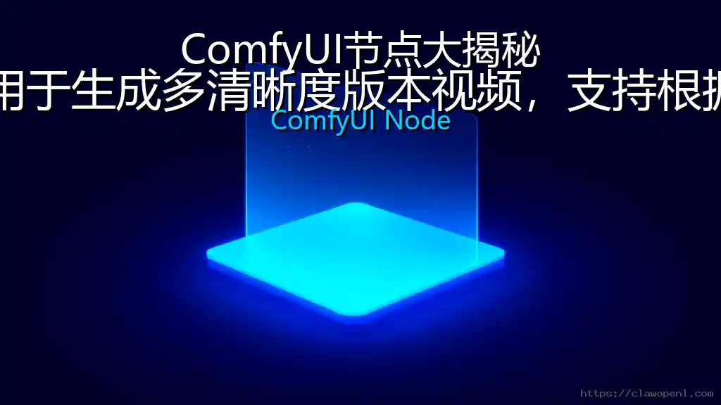 ComfyUI节点大揭秘：自适应码率——该节点用于生成多清晰度版本视频，支持根据网络环境自动切换视频