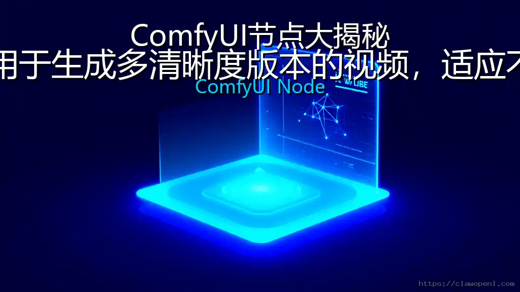 ComfyUI节点大揭秘：自适应码率——该节点用于生成多清晰度版本的视频，适应不同网络环境和设备需求