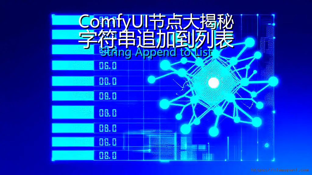 ComfyUI节点大揭秘：字符串追加到列表
