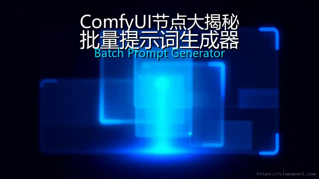 ComfyUI节点大揭秘：批量提示词生成器